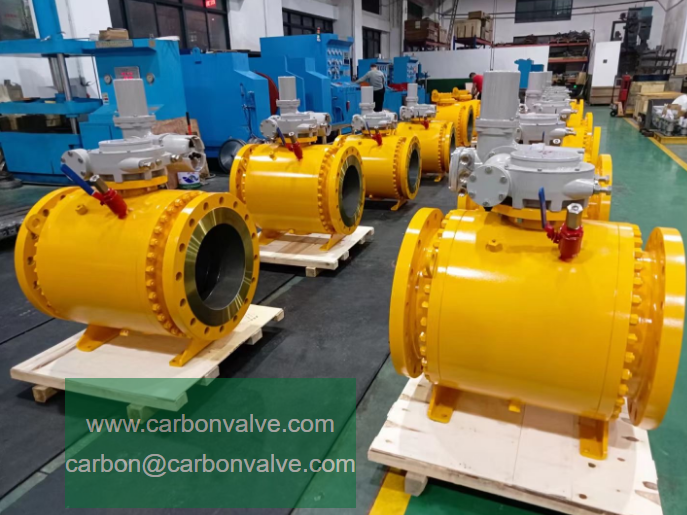 3 pc trunnion ball valves