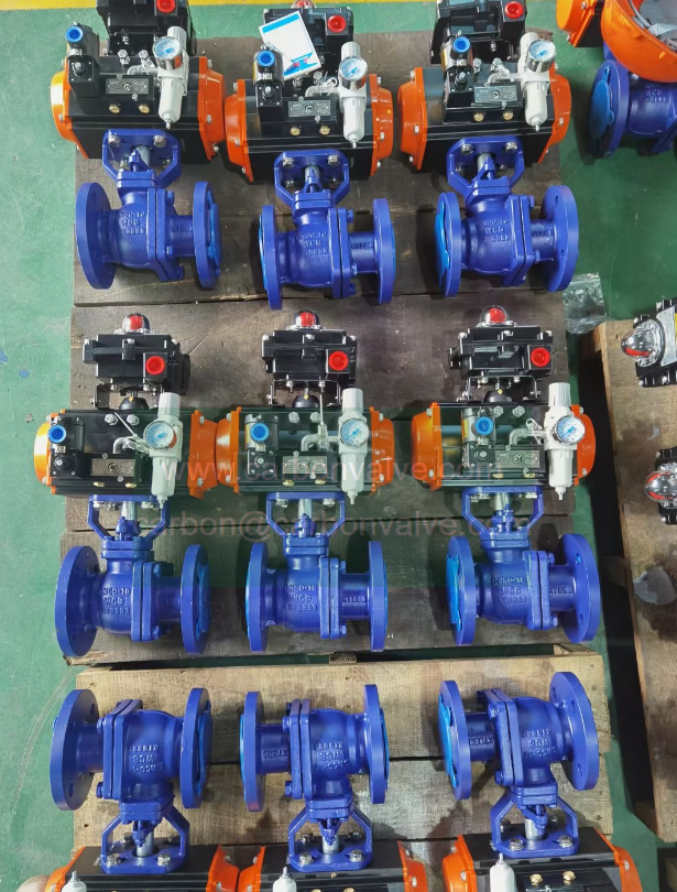 Flanged Pneumatic ball valve Flanged Pneumatic ball valve