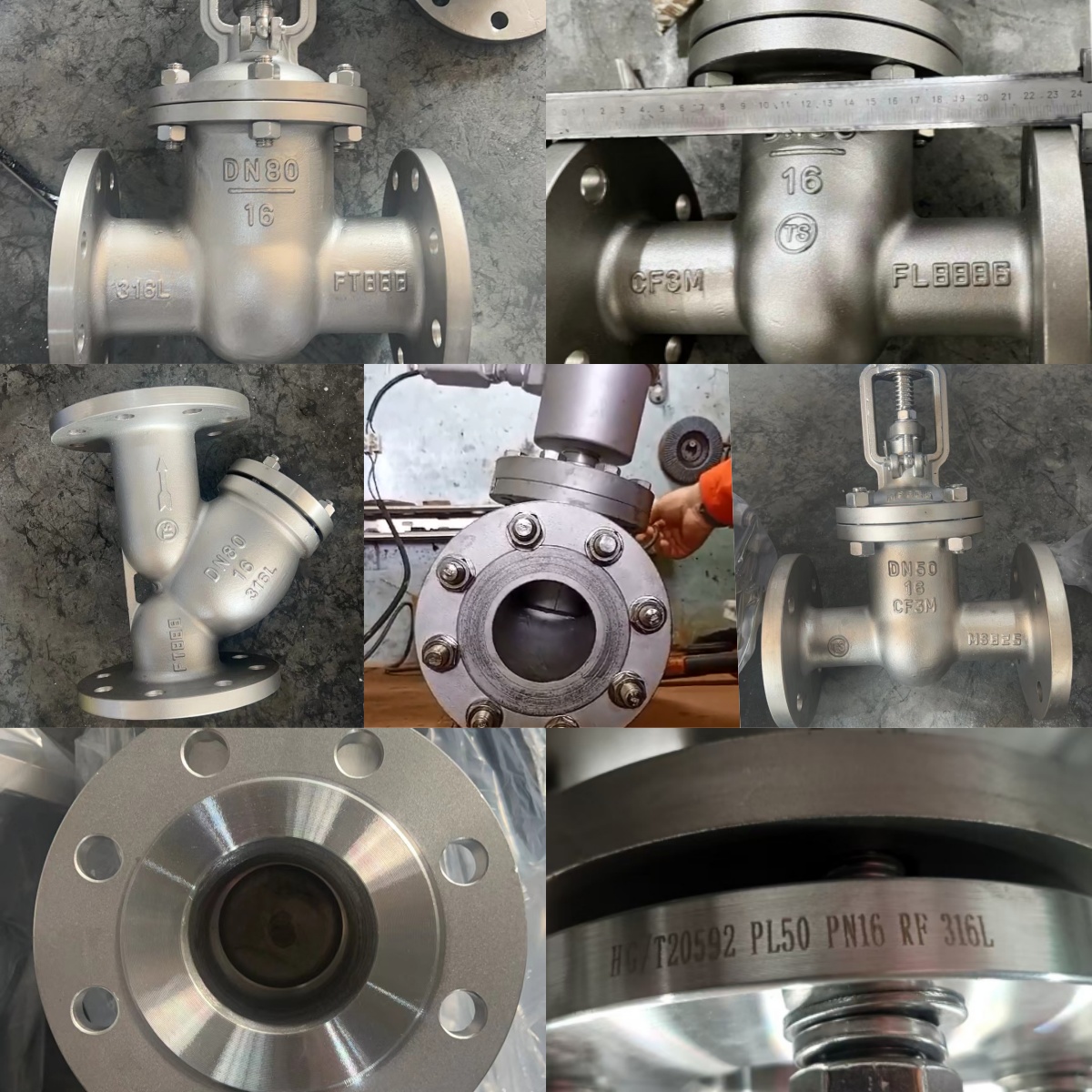 ss316l gate valve and y strainer